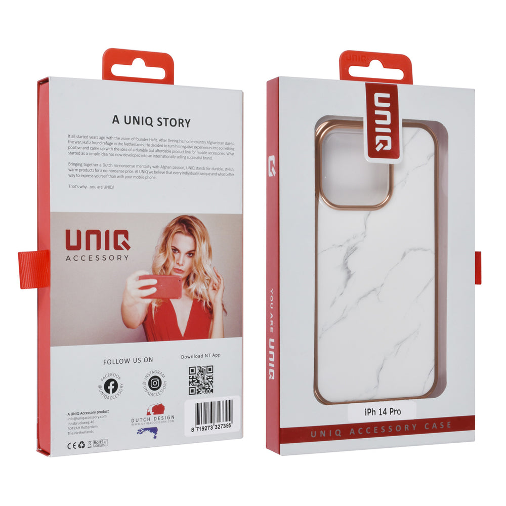 UNIQ Accessory iPhone 14 Pro TPU Backcover - Marble-Hoesjes-Ilumina Benelux