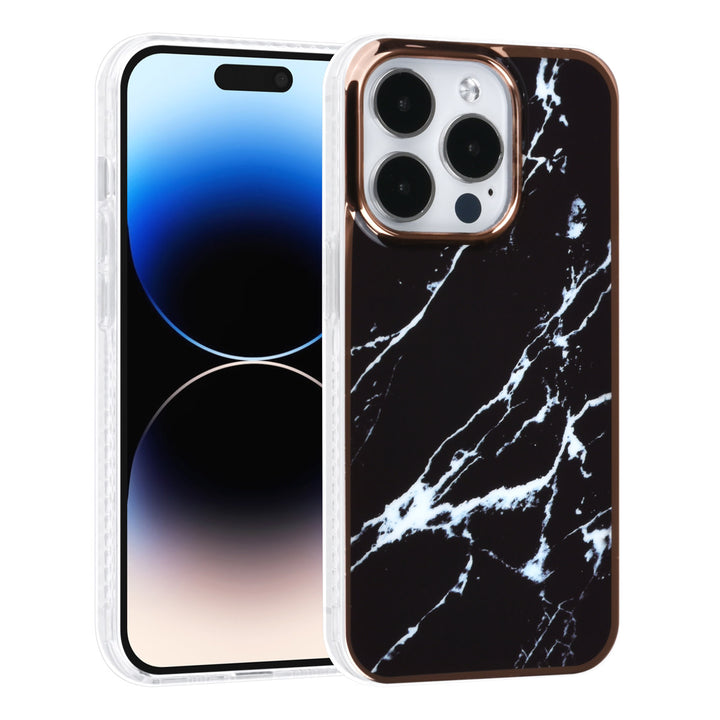 UNIQ Accessory iPhone 14 Pro TPU Backcover - Marble Black-Hoesjes-Ilumina Benelux