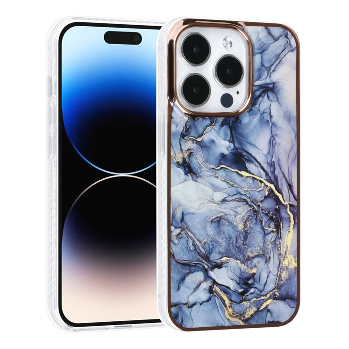 UNIQ Accessory iPhone 14 Pro TPU Backcover - Marble Grey-Hoesjes-Ilumina Benelux