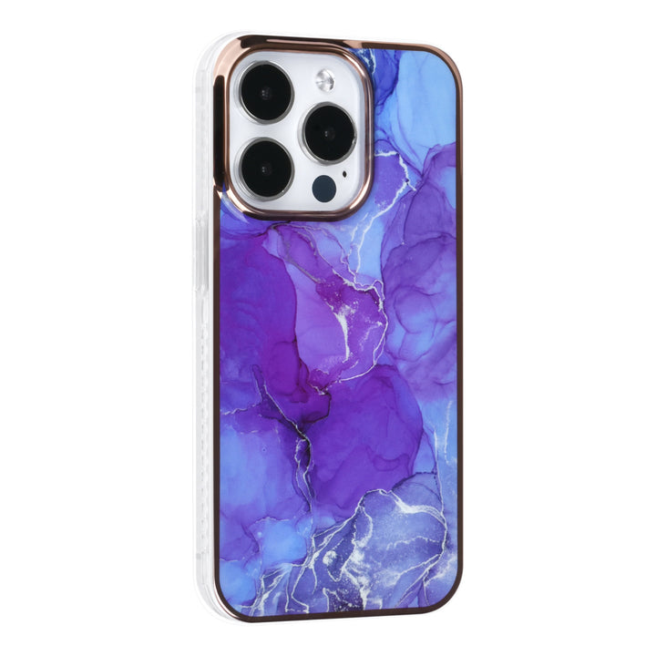 UNIQ Accessory iPhone 14 Pro TPU Backcover - Marble Purple-Hoesjes-Ilumina Benelux