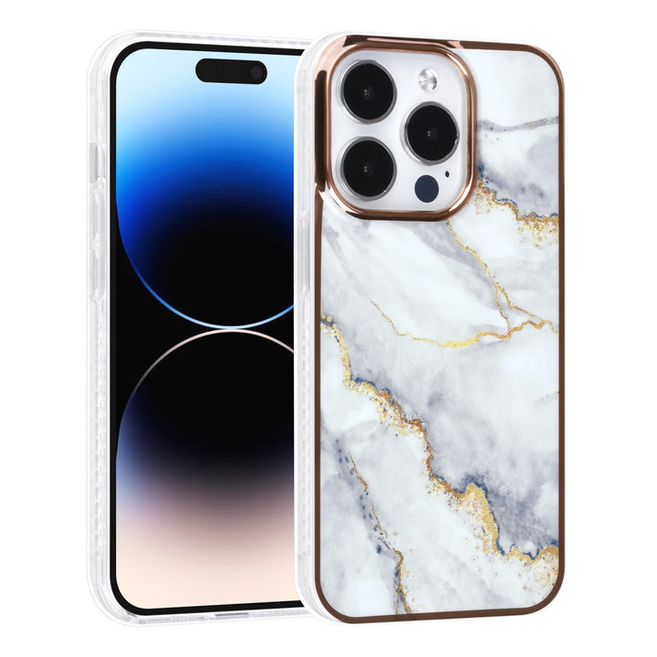 UNIQ Accessory iPhone 14 Pro TPU Backcover - Marble White-Hoesjes-Ilumina Benelux