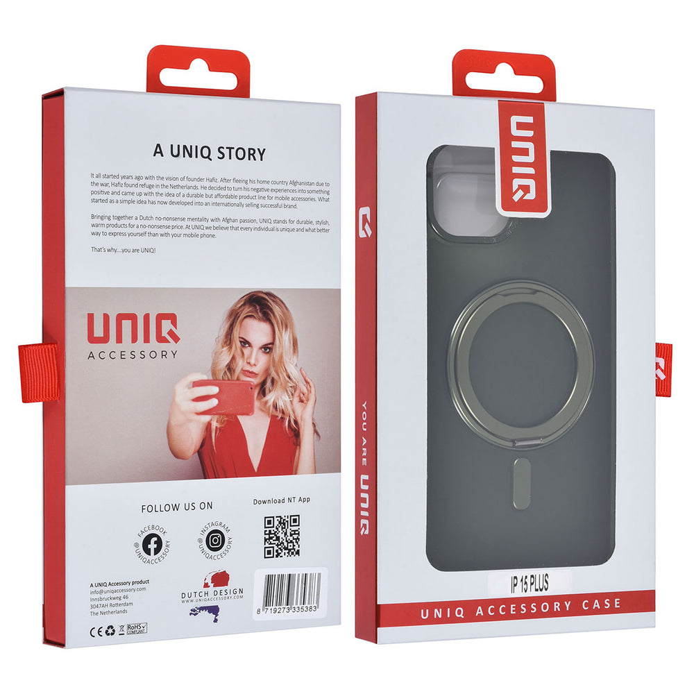 UNIQ Accessory iPhone 15 & 14 Plus Backcover hoesje - Groen-Hoesjes-Ilumina Benelux