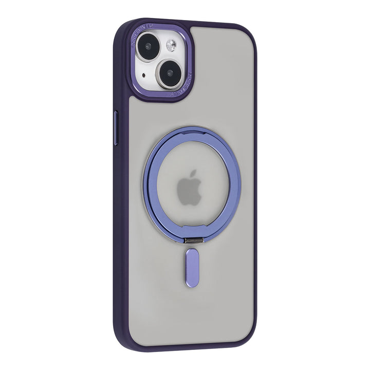UNIQ Accessory iPhone 15 & 14 Plus Backcover hoesje Magsafe with ring stand - Paars-Hoesjes-Ilumina Benelux