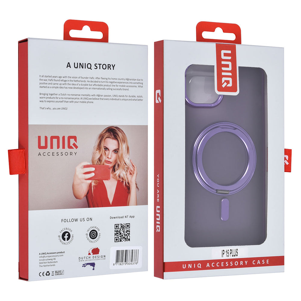 UNIQ Accessory iPhone 15 & 14 Plus Backcover hoesje - Paars-Hoesjes-Ilumina Benelux