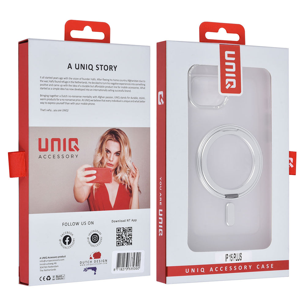 UNIQ Accessory iPhone 15 & 14 Plus Backcover hoesje - Wit-Hoesjes-Ilumina Benelux