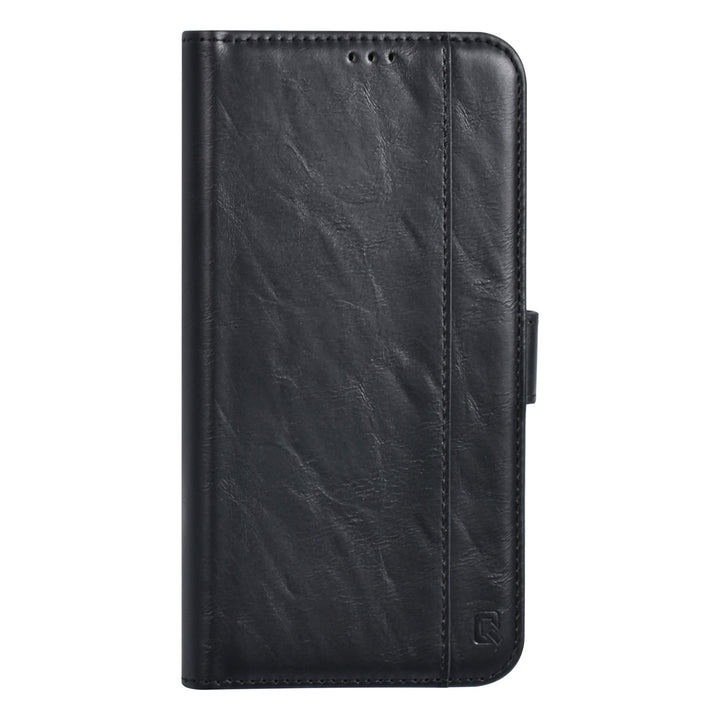 UNIQ Accessory iPhone 15 & 14 Plus Book Case hoesje - Pasjeshouder voor 3 pasjes - Magneetsluiting - Zwart-Hoesjes-Ilumina Benelux