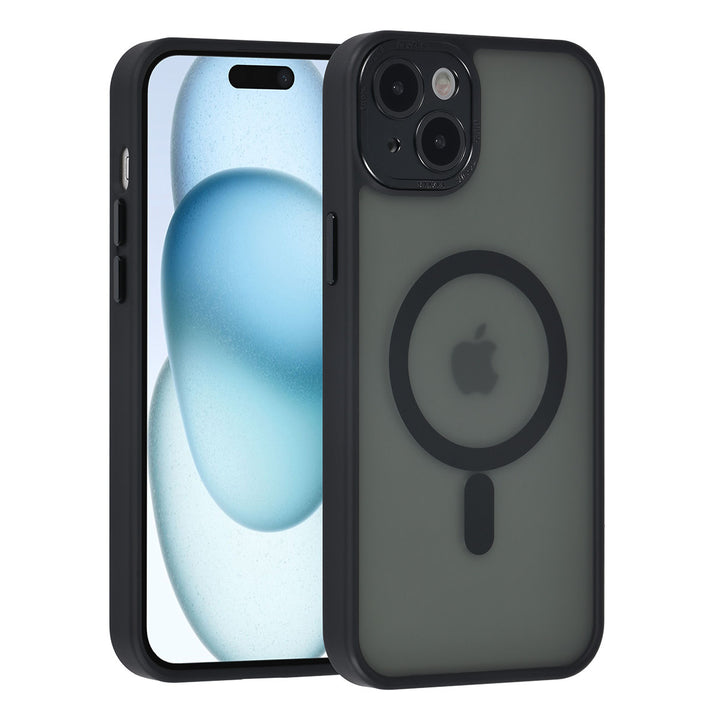 UNIQ Accessory iPhone 15 & 14 Plus Hardcase Backcover Magsafe & lens protector - Zwart-Hoesjes-Ilumina Benelux