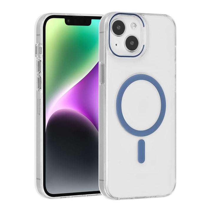 UNIQ Accessory iPhone 15 & 14 Plus Hardcase Backcover magsafe compatible - transparant - Blauw-Hoesjes-Ilumina Benelux