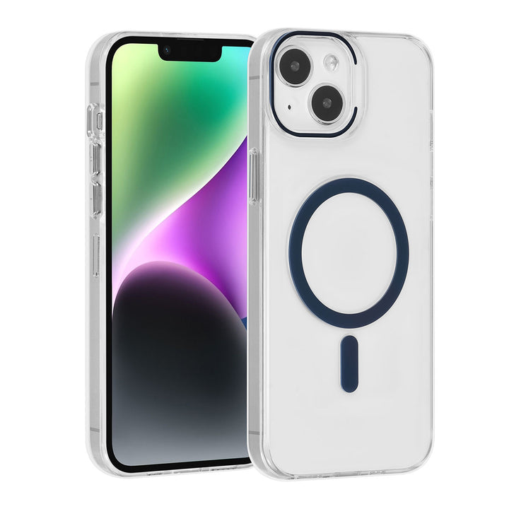 UNIQ Accessory iPhone 15 & 14 Plus Hardcase Backcover magsafe compatible - transparant - LichtBlauw-Hoesjes-Ilumina Benelux
