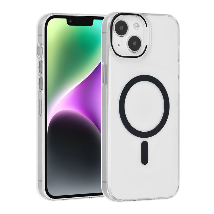 UNIQ Accessory iPhone 15 & 14 Plus Hardcase Backcover magsafe compatible - transparant - Zwart-Hoesjes-Ilumina Benelux