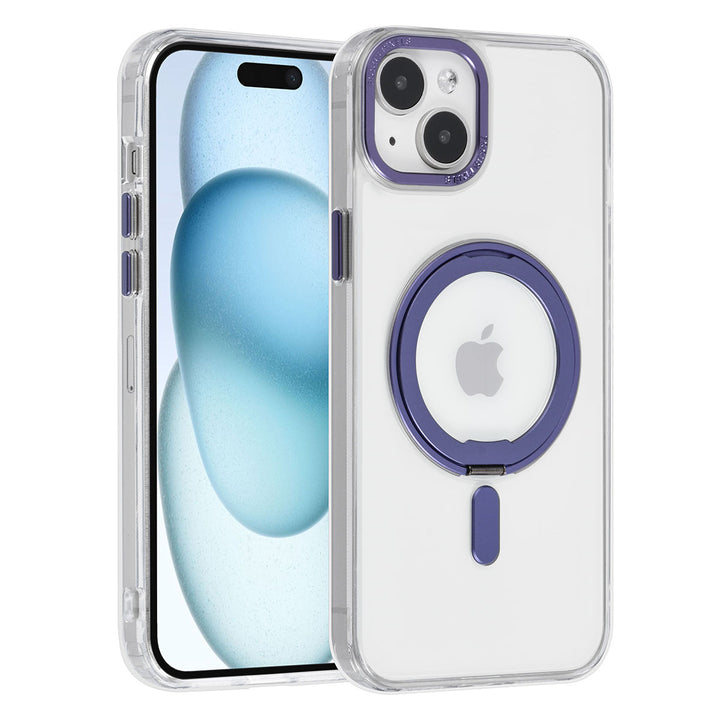 UNIQ Accessory iPhone 15 & 14 Plus Hoesje Magsafe with ring stand - Transparant-Hoesjes-Ilumina Benelux