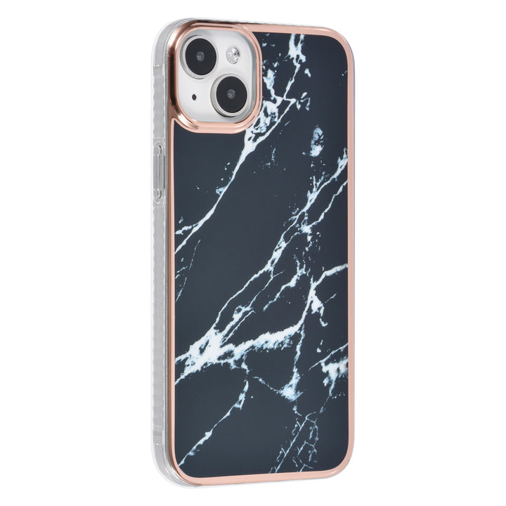 UNIQ Accessory iPhone 15 & 14 Plus TPU Back Cover hoesje - Marble Black-Hoesjes-Ilumina Benelux