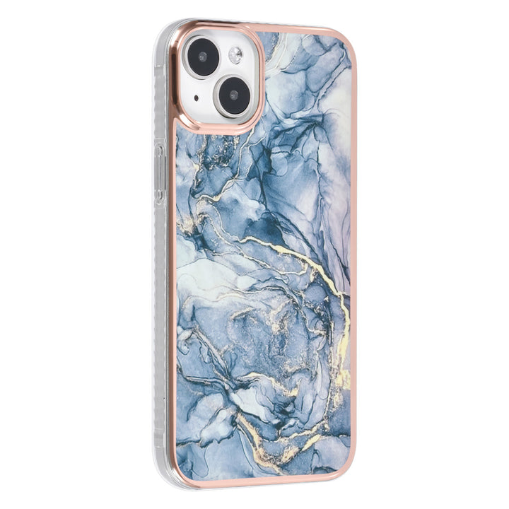 UNIQ Accessory iPhone 15 & 14 Plus TPU Back Cover hoesje - Marble Grey-Hoesjes-Ilumina Benelux