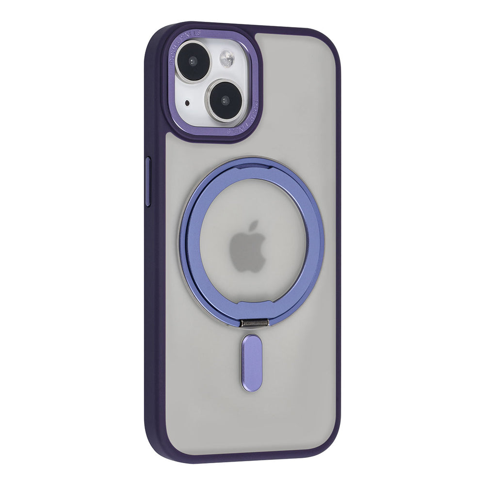 UNIQ Accessory iPhone 15 Backcover hoesje Magsafe with ring stand - Paars-Hoesjes-Ilumina Benelux