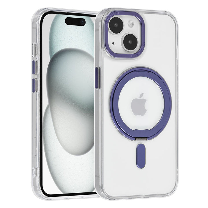 UNIQ Accessory iPhone 15 Backcover hoesje Magsafe with ring stand - Transparant-Hoesjes-Ilumina Benelux