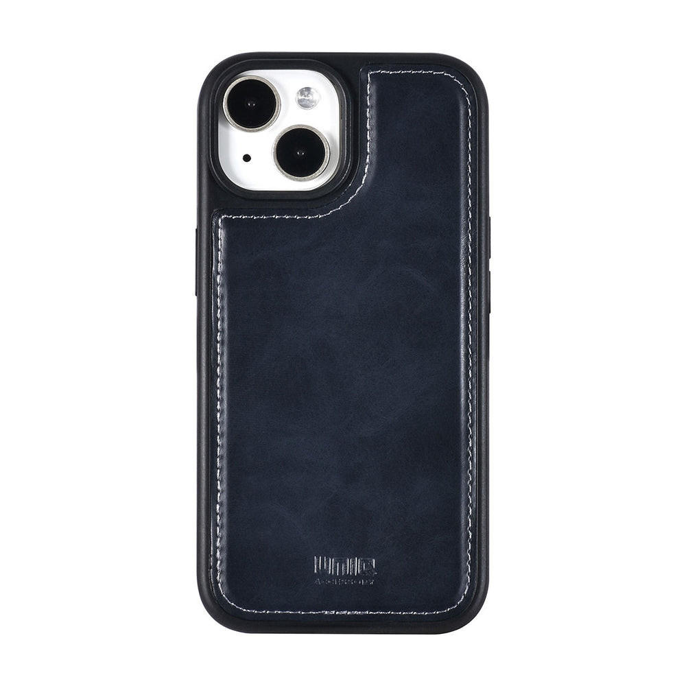 UNIQ Accessory iPhone 15 Book Case hoesje Pasjeshouder - Blauw-Hoesjes-Ilumina Benelux