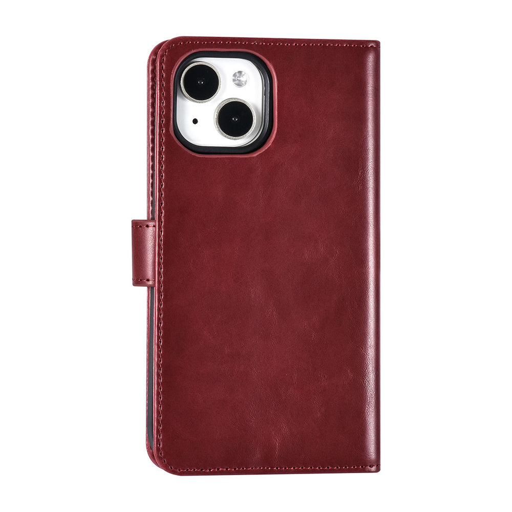 UNIQ Accessory iPhone 15 Book Case hoesje Pasjeshouder - Rood-Hoesjes-Ilumina Benelux
