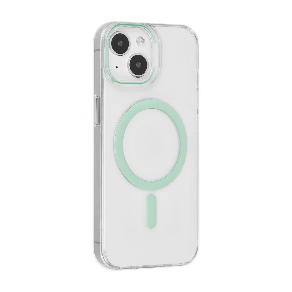 UNIQ Accessory iPhone 15 Hardcase Backcover magsafe compatible - transparant - Groen-Hoesjes-Ilumina Benelux