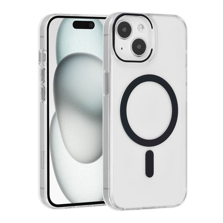 UNIQ Accessory iPhone 15 Hardcase Backcover magsafe compatible - transparant - Zwart-Hoesjes-Ilumina Benelux