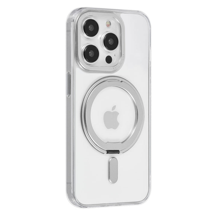 UNIQ Accessory iPhone 15 Pro Back Cover hoesje Magsafe with ring stand - Zilver-Hoesjes-Ilumina Benelux