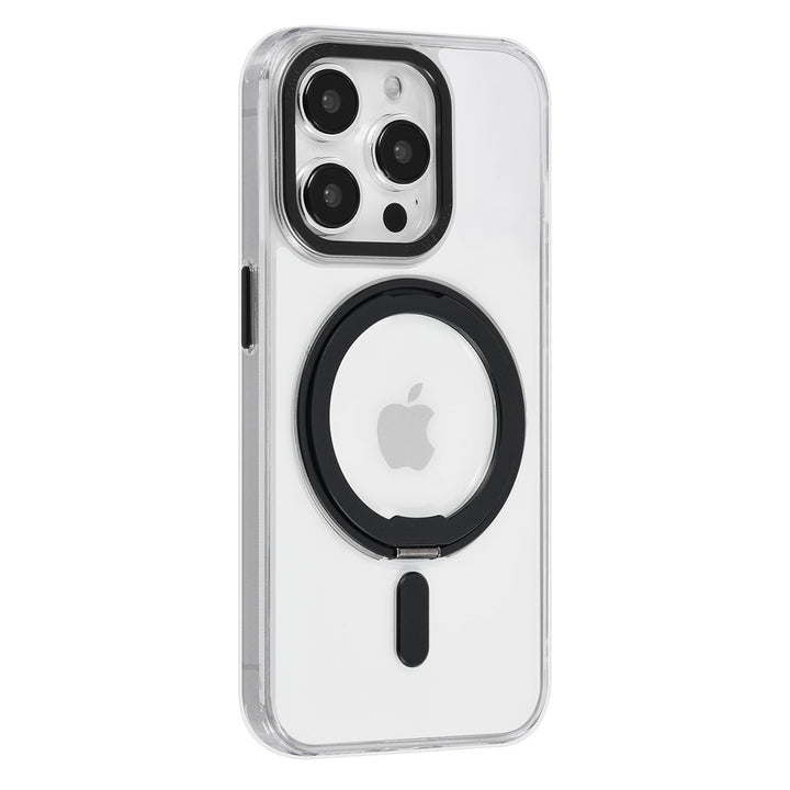 UNIQ Accessory iPhone 15 Pro Back Cover hoesje Magsafe with ring stand - Zwart-Hoesjes-Ilumina Benelux