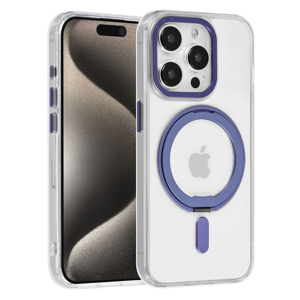 UNIQ Accessory iPhone 15 Pro Backcover hoesje Magsafe with ring stand - Transparant-Hoesjes-Ilumina Benelux
