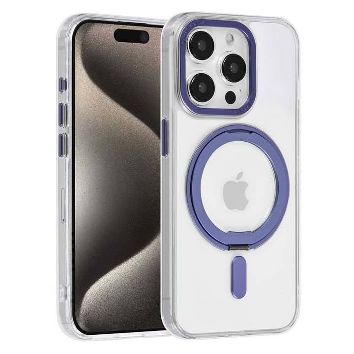 UNIQ Accessory iPhone 15 Pro Backcover hoesje Magsafe with ring stand - Transparant-Hoesjes-Ilumina Benelux