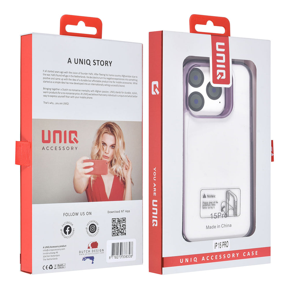 UNIQ Accessory iPhone 15 Pro Backcover hoesje - Paars-Hoesjes-Ilumina Benelux
