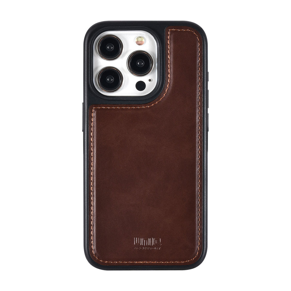 UNIQ Accessory iPhone 15 Pro Book Case hoesje Pasjeshouder - Bruin-Hoesjes-Ilumina Benelux