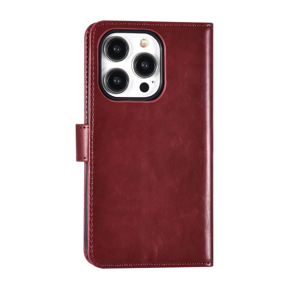 UNIQ Accessory iPhone 15 Pro Book Case hoesje Pasjeshouder - Rood-Hoesjes-Ilumina Benelux