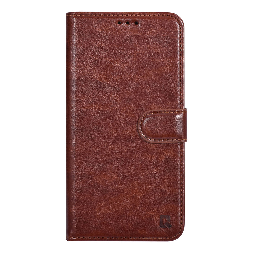 UNIQ Accessory iPhone 15 Pro Book Case hoesje - Pasjeshouder voor 3 pasjes - Magneetsluiting - Hanger - Bruin-Hoesjes-Ilumina Benelux