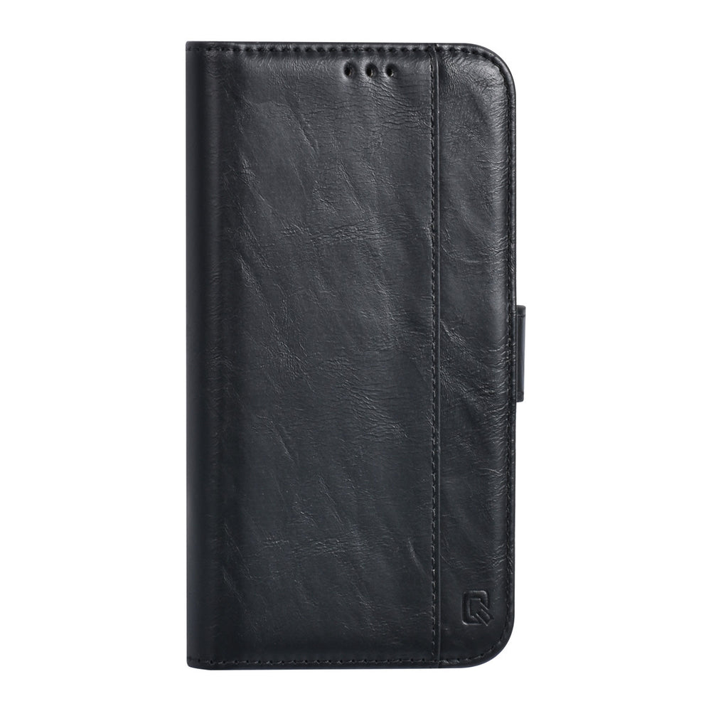 UNIQ Accessory iPhone 15 Pro Book Case hoesje - Pasjeshouder voor 3 pasjes - Magneetsluiting - Zwart-Hoesjes-Ilumina Benelux