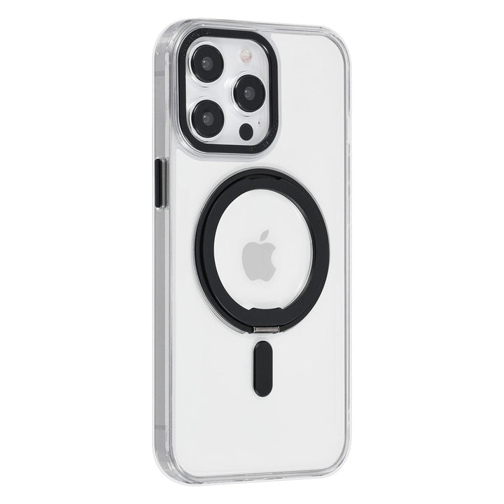 UNIQ Accessory iPhone 15 Pro Max Back Cover hoesje Magsafe with ring stand - Zwart-Hoesjes-Ilumina Benelux