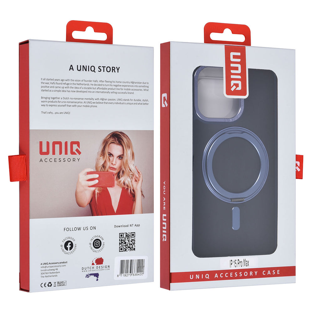 UNIQ Accessory iPhone 15 Pro Max Backcover hoesje - Blauw-Hoesjes-Ilumina Benelux