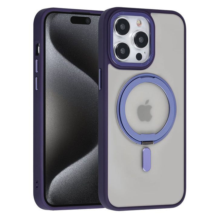 UNIQ Accessory iPhone 15 Pro Max Backcover hoesje Magsafe with ring stand - Paars-Hoesjes-Ilumina Benelux