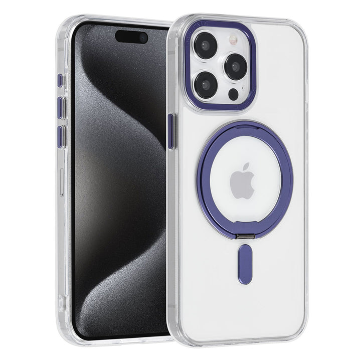 UNIQ Accessory iPhone 15 Pro Max Backcover hoesje Magsafe with ring stand - Transparant-Hoesjes-Ilumina Benelux