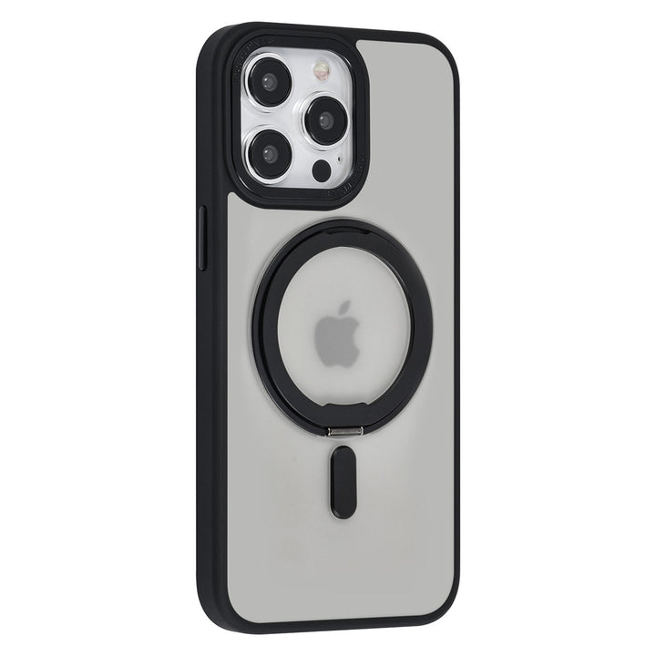 UNIQ Accessory iPhone 15 Pro Max Backcover hoesje Magsafe with ring stand - Zwart-Hoesjes-Ilumina Benelux