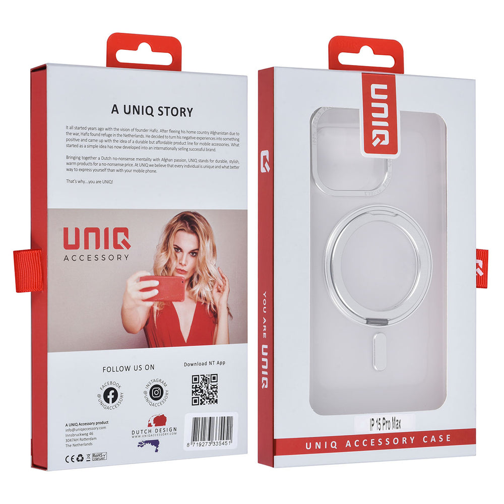 UNIQ Accessory iPhone 15 Pro Max Backcover hoesje - Wit-Hoesjes-Ilumina Benelux