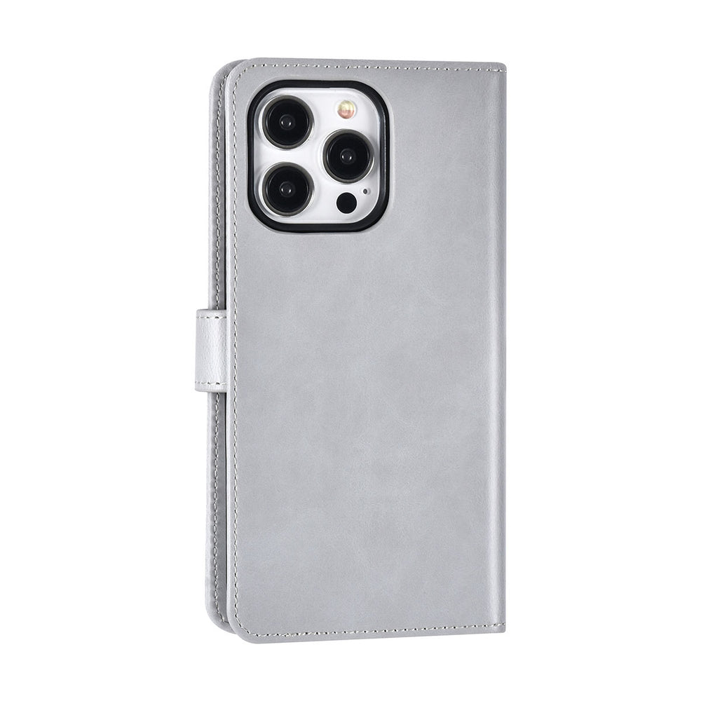UNIQ Accessory iPhone 15 Pro Max Book Case hoesje Pasjeshouder - Grijs-Hoesjes-Ilumina Benelux