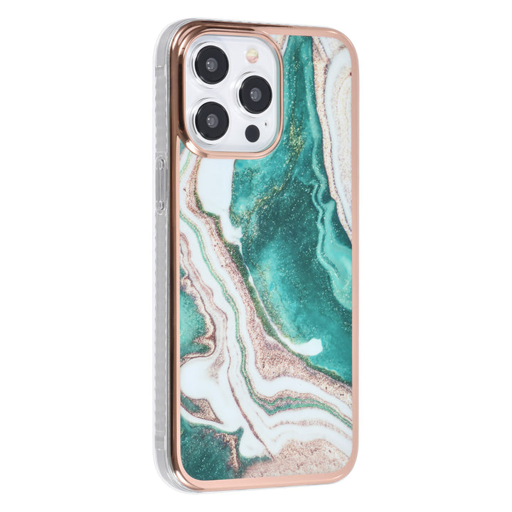 UNIQ Accessory iPhone 15 Pro Max TPU Back Cover hoesje - Marble Green-Hoesjes-Ilumina Benelux