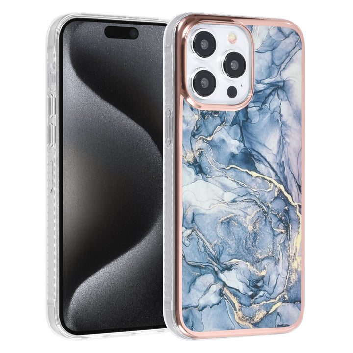 UNIQ Accessory iPhone 15 Pro Max TPU Back Cover hoesje - Marble Grey-Hoesjes-Ilumina Benelux