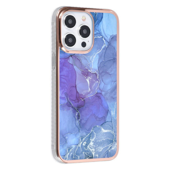 UNIQ Accessory iPhone 15 Pro Max TPU Back Cover hoesje - Marble Purple-Hoesjes-Ilumina Benelux