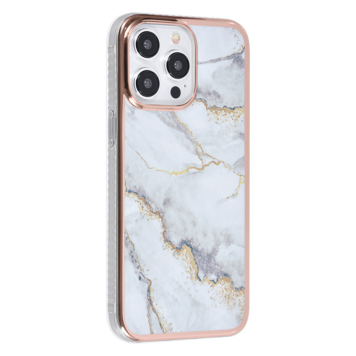 UNIQ Accessory iPhone 15 Pro Max TPU Back Cover hoesje - Marble White-Hoesjes-Ilumina Benelux