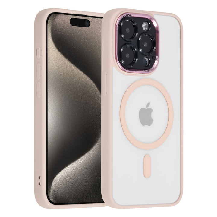 UNIQ Accessory iPhone 15 Pro TPU Back Cover hoesje - Magsafe Compatible - Doorzichtig - Roze-Hoesjes-Ilumina Benelux
