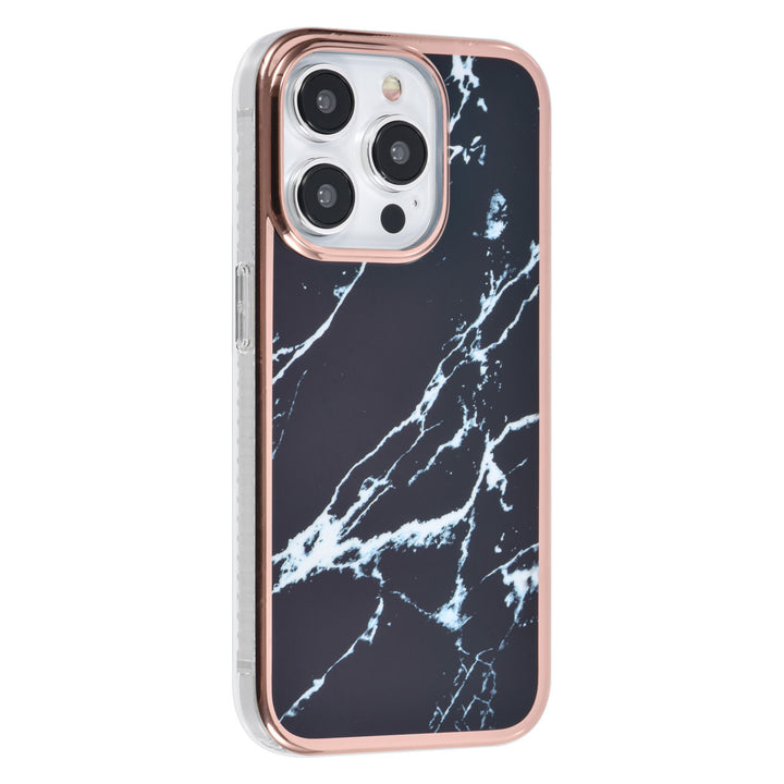 UNIQ Accessory iPhone 15 Pro TPU Back Cover hoesje - Marble Black-Hoesjes-Ilumina Benelux