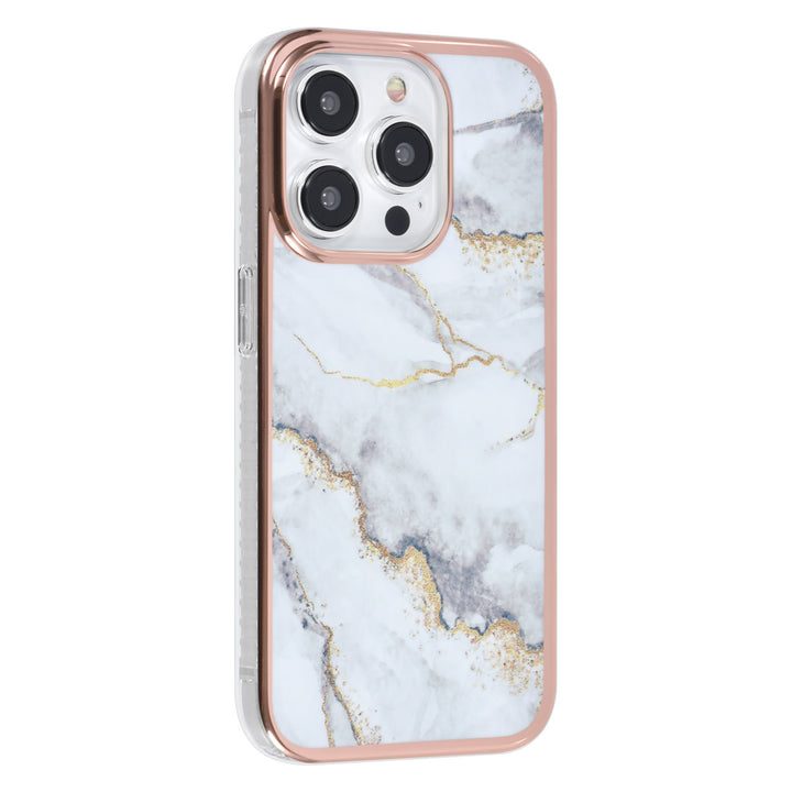 UNIQ Accessory iPhone 15 Pro TPU Back Cover hoesje - Marble White-Hoesjes-Ilumina Benelux