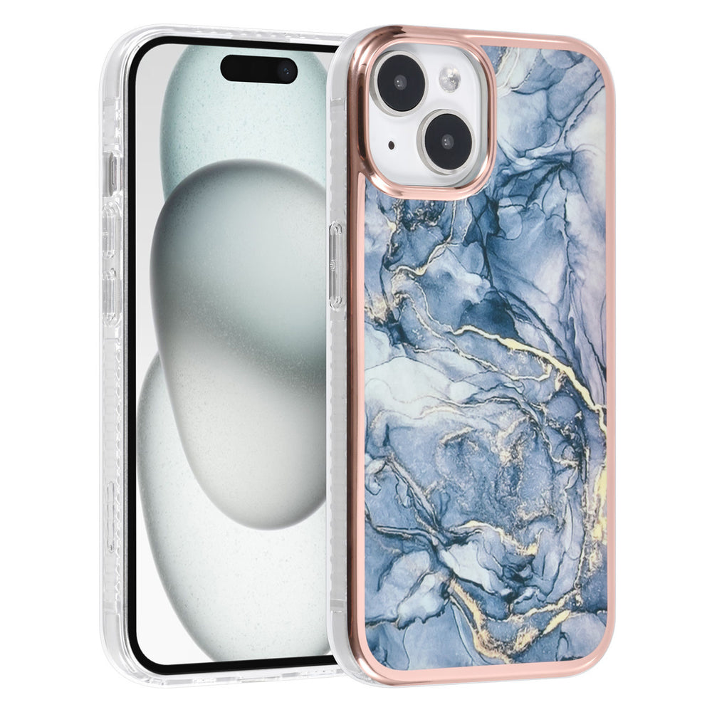 UNIQ Accessory iPhone 15 TPU Back Cover hoesje - Marble Grey-Hoesjes-Ilumina Benelux