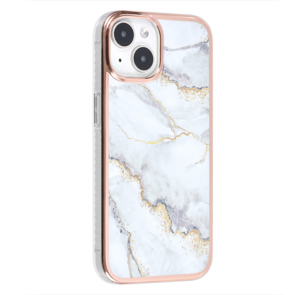 UNIQ Accessory iPhone 15 TPU Back Cover hoesje - Marble White-Hoesjes-Ilumina Benelux