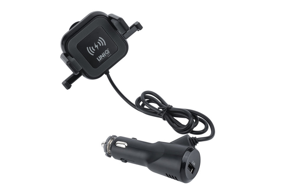 UNIQ Autohouder + Draadloze Oplader - Zwart-Telefoonhouders-Ilumina Benelux