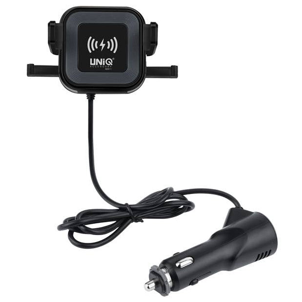 UNIQ Autohouder + Draadloze Oplader - Zwart-Telefoonhouders-Ilumina Benelux